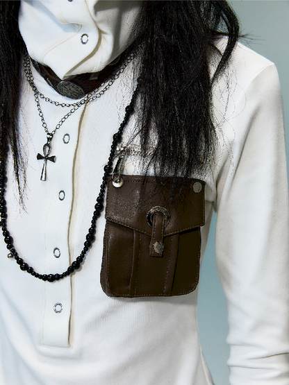 슬림 니트 긴 소매 바닥 셔츠 [S0000011480]