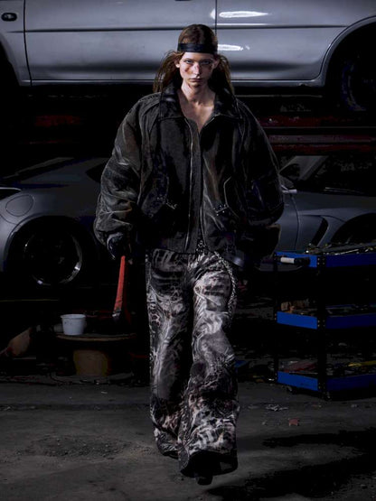 Ombre Zebra Print Rebuilt Jeans【s0000015182】