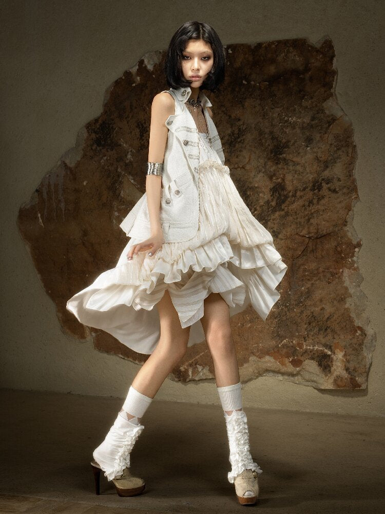 Irregular Striped High Waist Skirt【s0000016884】
