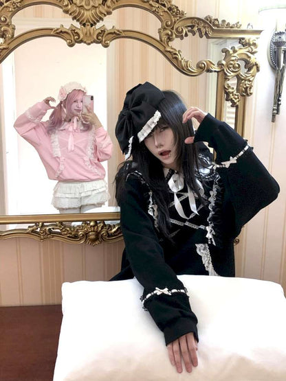 Detachable Navy Collar Sweatshirt【s0000015422】