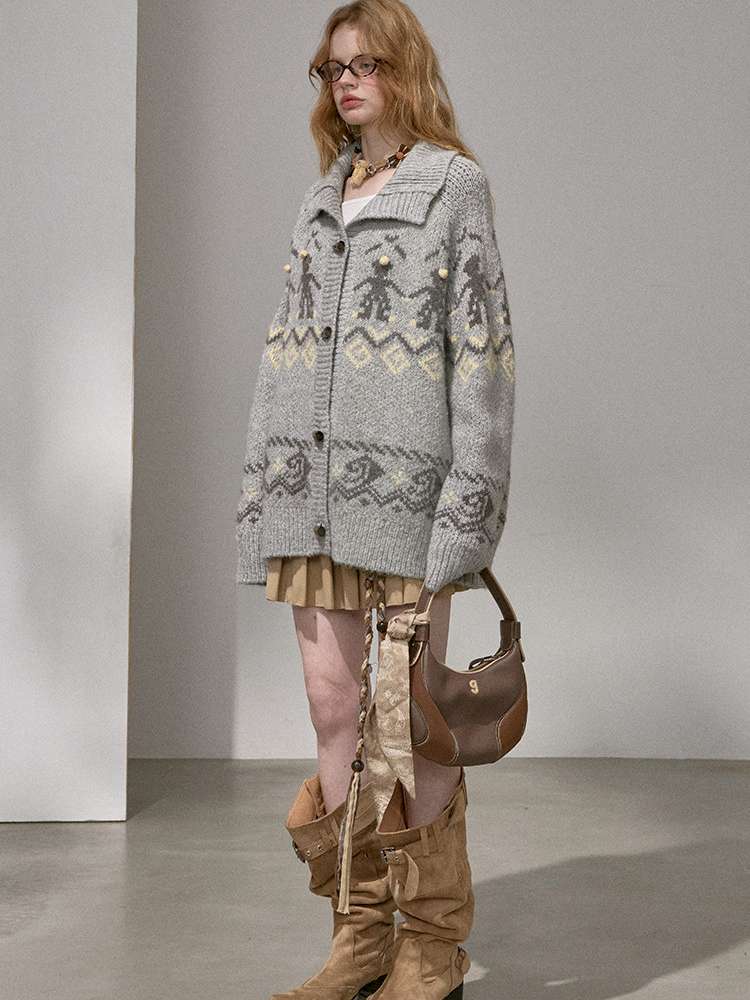 Furball Knitted Cardigan Jacket【s0000015222】
