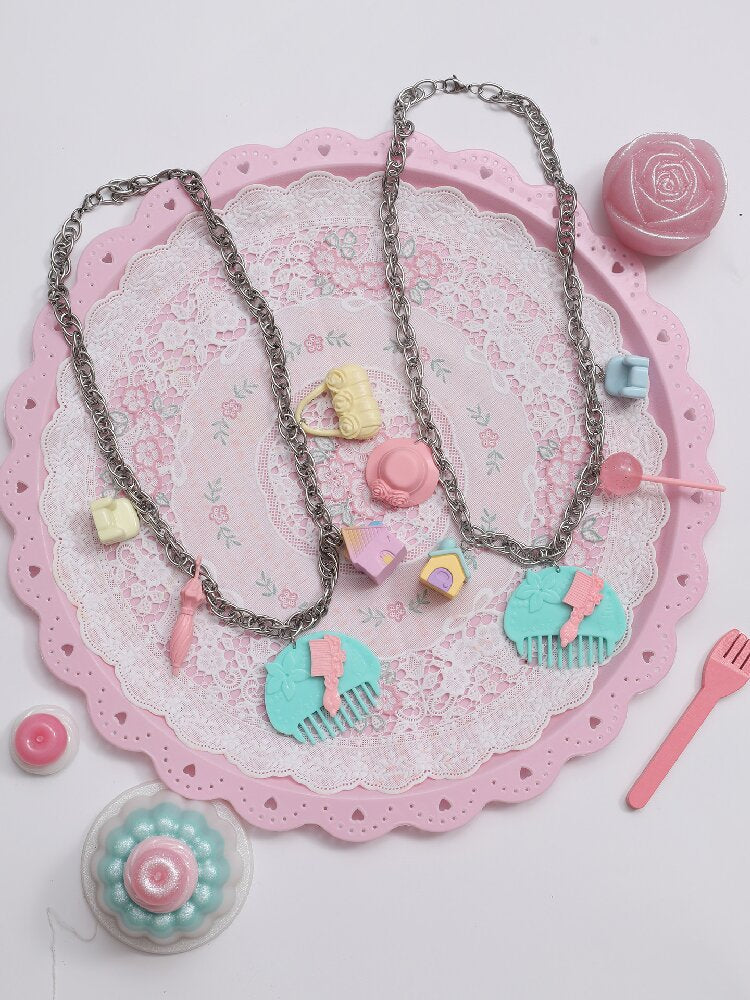 DIY Comb Adjustable Y2K Necklace【s0000017767】