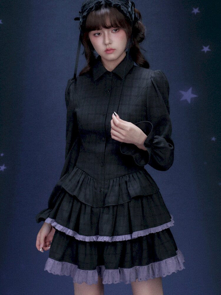 Astrology Magic Purple Cake Dress【s0000015446】