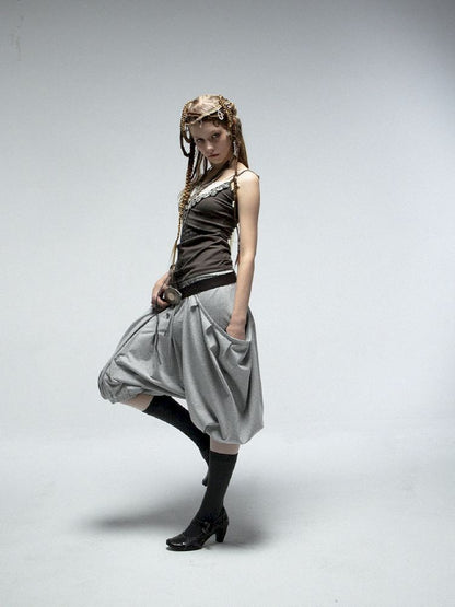 Haren Lantern Five Points Skirt Pants【s0000012209】