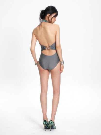 Sequin Embroidered One Piece Swim【s0000017657】