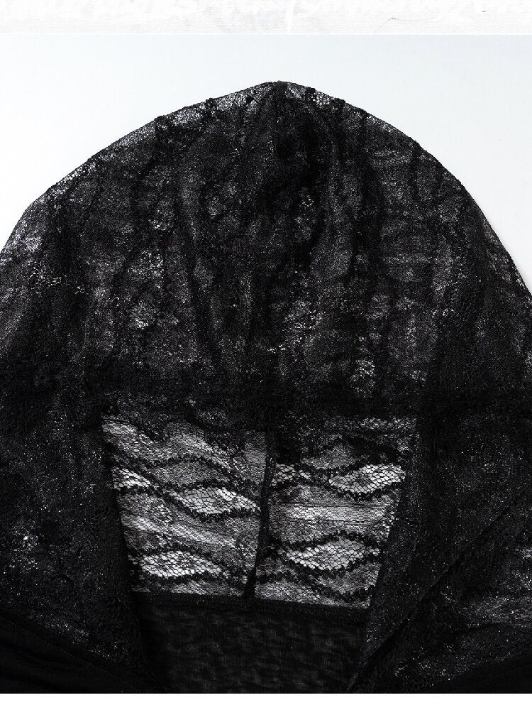 Lace Kink Stretch One Shoulder Top【s0000015933】