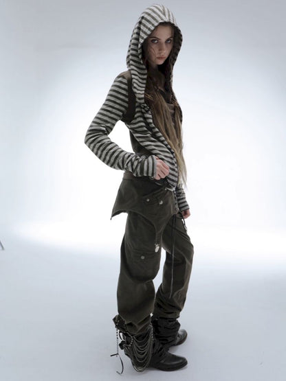 Straight-Leg Pocket Workwear Pants【s0000013904】