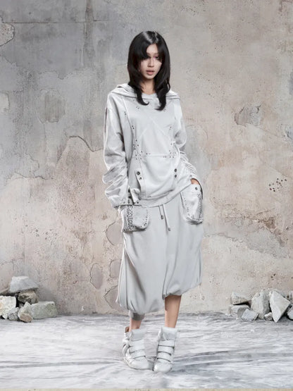 Color-Blocked Oversized Sweatshirt【s0000014135】