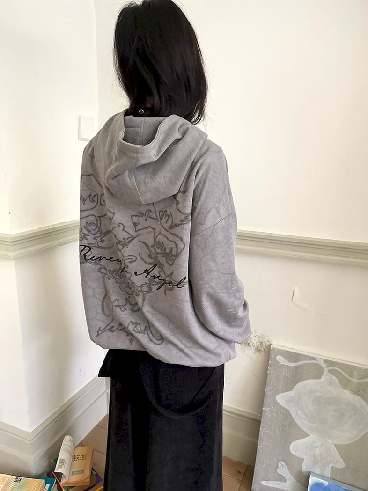 Hooded Sweatshirt Cardigan【s0000011190】