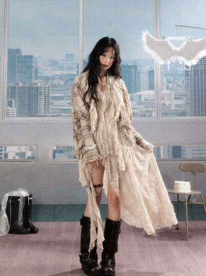 Fringe Drawstring Sunscreen Jacket【s0000016279】