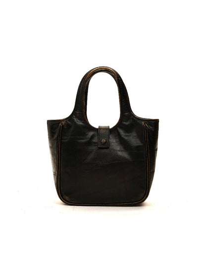 Matte Cowhide Vintage Basket Bag【s0000017914】