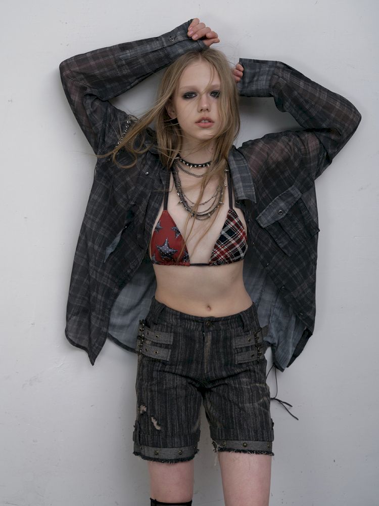 Low Rise Straight Leg Mid Pants【s0000012318】