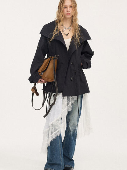 Double Drawstring Trench Coat【s0000015902】