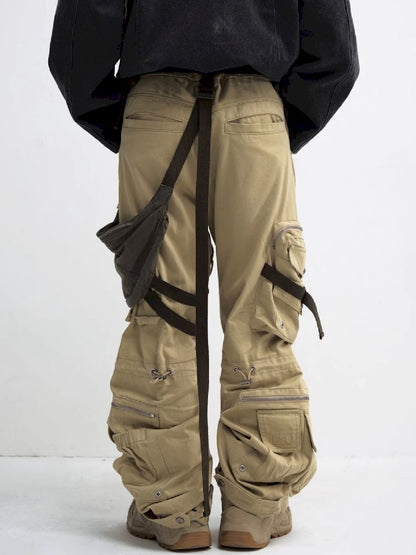 MULTI POCKETS STRAIGHT WORK PANTS [S0000010448]