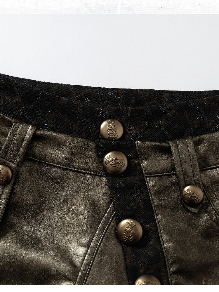 Lace Detachable Leather Shorts【s0000016210】