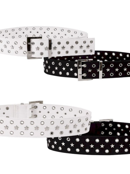 Star studded heavy duty collar/belt【s0000009446】