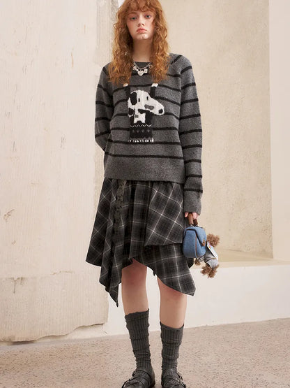 Long-Sleeve Knit Pullover Sweater【s0000014087】