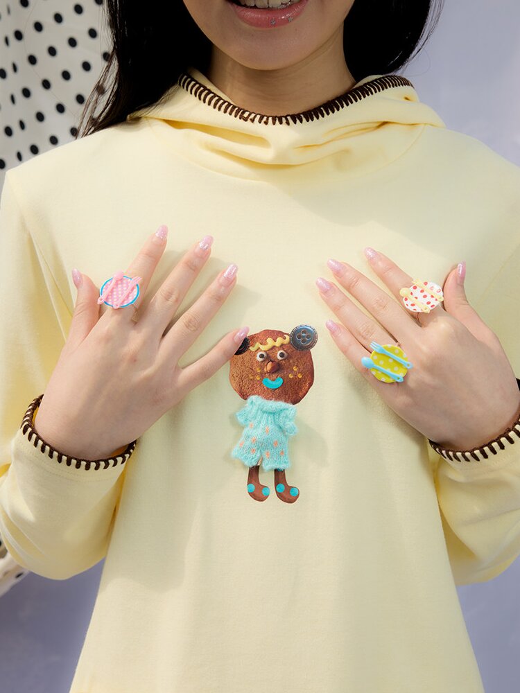 Printed Hood Girl Long Sleeve T【s0000015848】