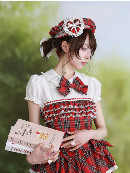 Red Vintage Antique Lolita Beret【s0000016558】