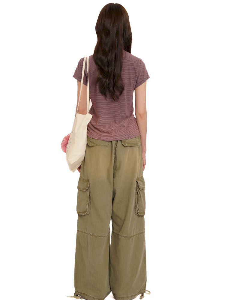 Small scarf short-sleeved tops【s0000013426】