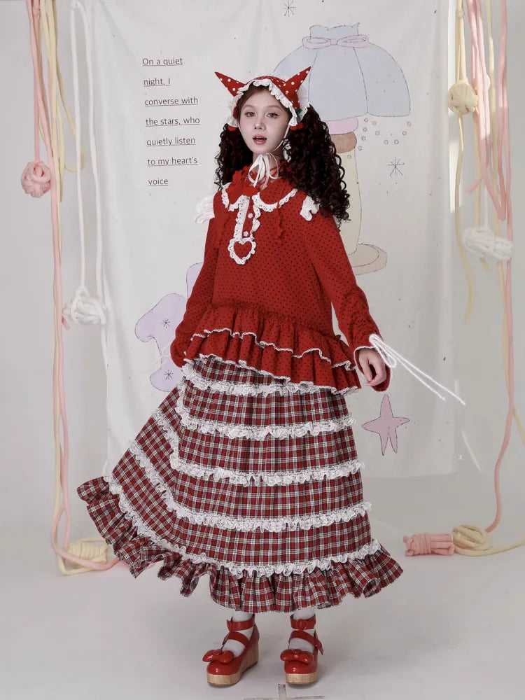 Lolita Showa-Era Girl Adorable Niche Half-Skirt【s0000014105】