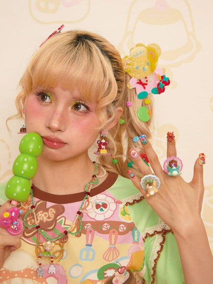 Patchwork Bear Chef's Grab Clip 【s0000013356】