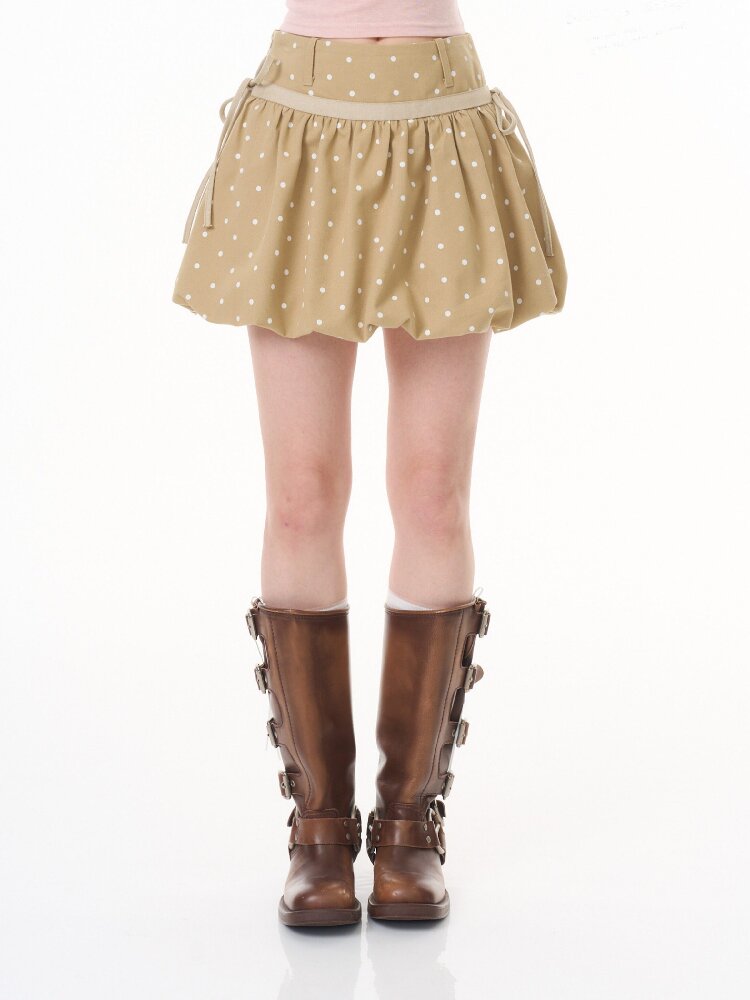 Polka Dot Pocket Slimming Skirt【s0000016616】