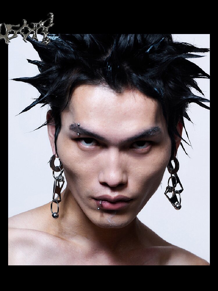 Titanium Steel Zipper Earring【s0000018895】