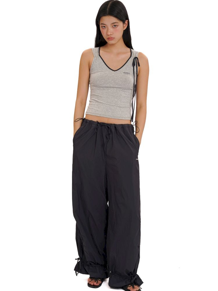 Collision color side sleeveless camisole tank top【s0000013440】