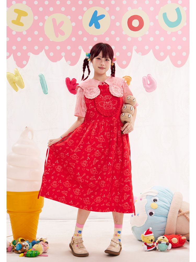 Animal angel knitted mid-calf socks【s0000013194】