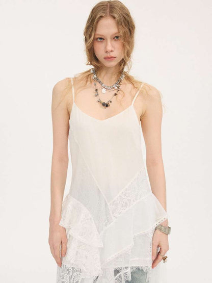 Lace Irregular Patchwork Dress【s0000015411】