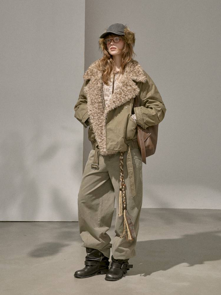 Split Side Pocket Riveted Washed Trousers【s0000014406】