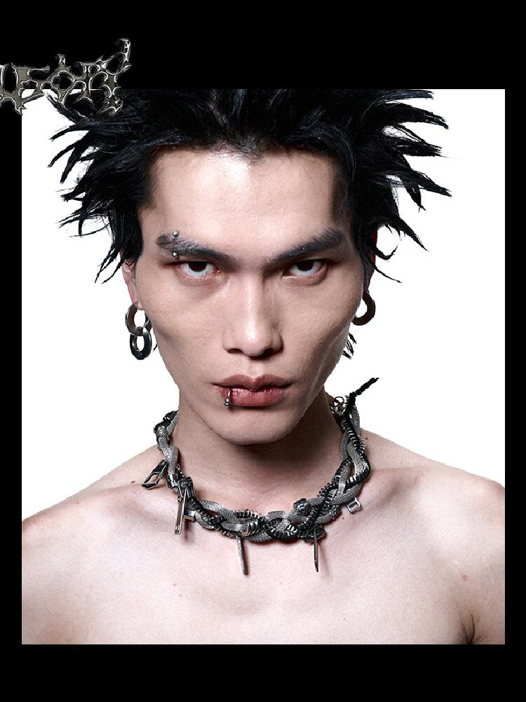 Heavy Crafted Metal Punk Bracelet【s0000018863】