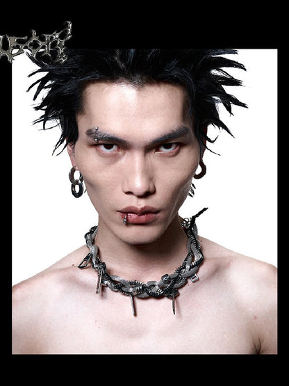 Heavy Crafted Metal Punk Bracelet【s0000018863】