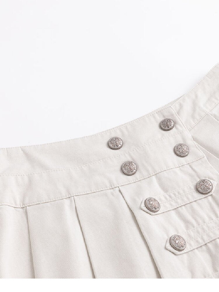 Napoleon Pleated Patchwork Pants【s0000018105】