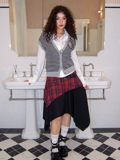 Old-Fashioned Woolen Knit Vest【s0000017901】