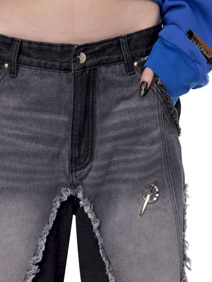 Electric Moon Punk Washed Jeans【s0000015124】