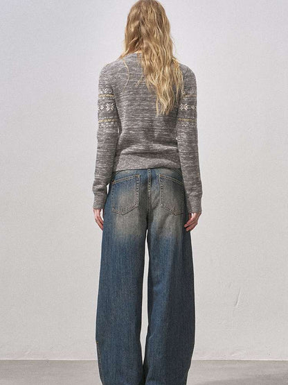 Cat Whisker Wide Leg Vintage Jeans【s0000015216】
