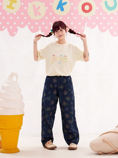 Animal Angel Embroidered T-Shirt【s0000013183】