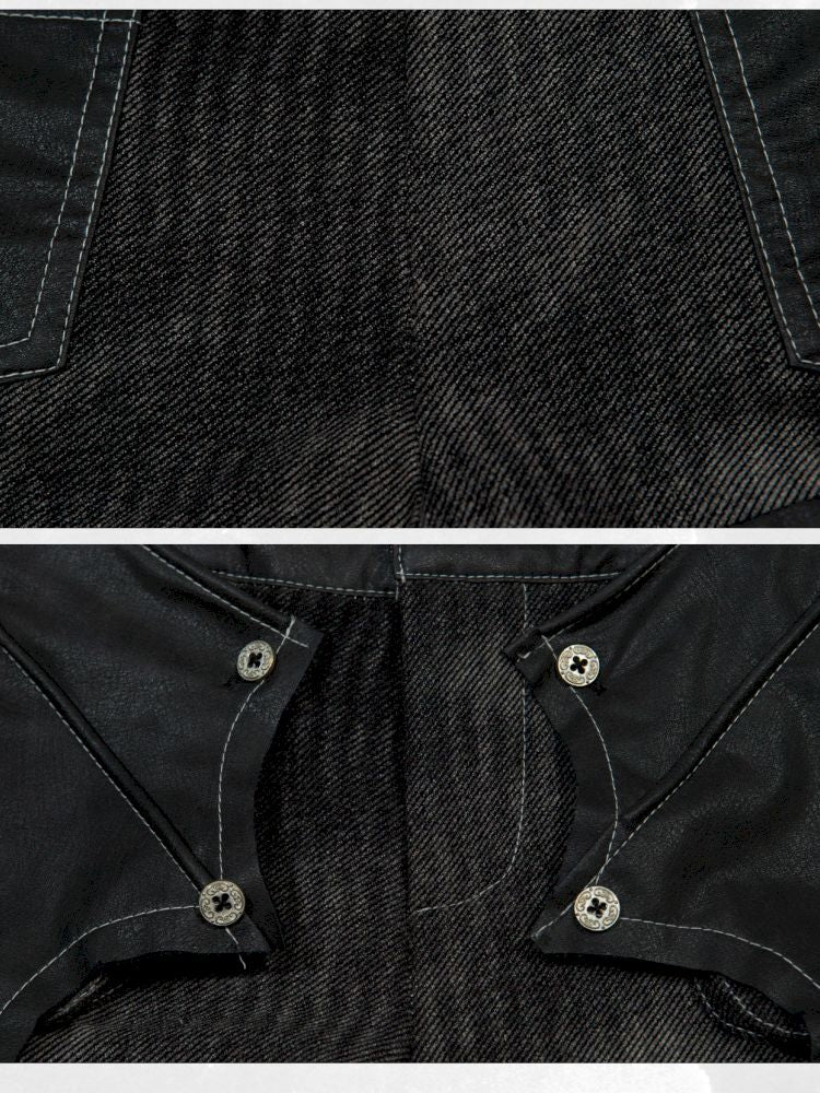 Bat Two Wear Knit Denim Shorts【s0000012306】