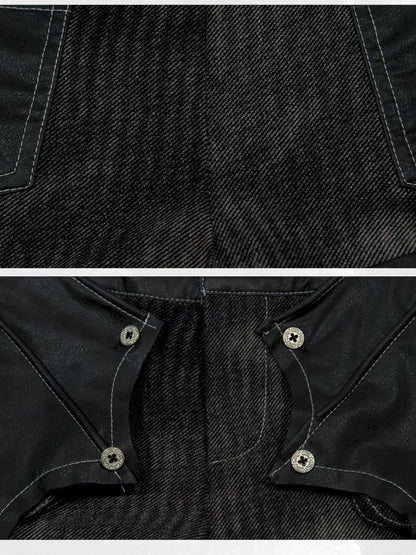 Bat Two Wear Knit Denim Shorts【s0000012306】