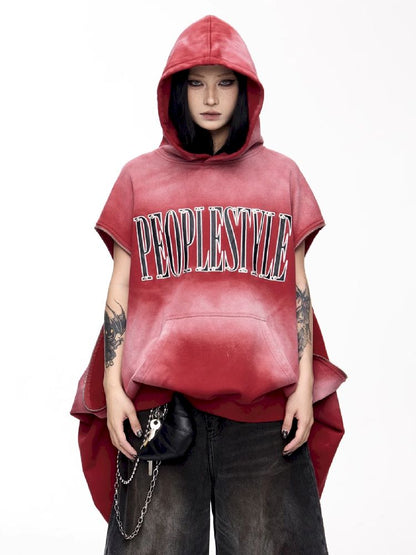 Washed Embroidered Hooded Sweatshirt【s0000011357】