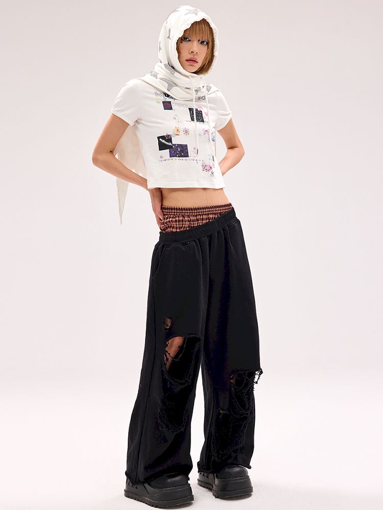 Pentagram Hot Drill Scarf Hat【s0000012183】