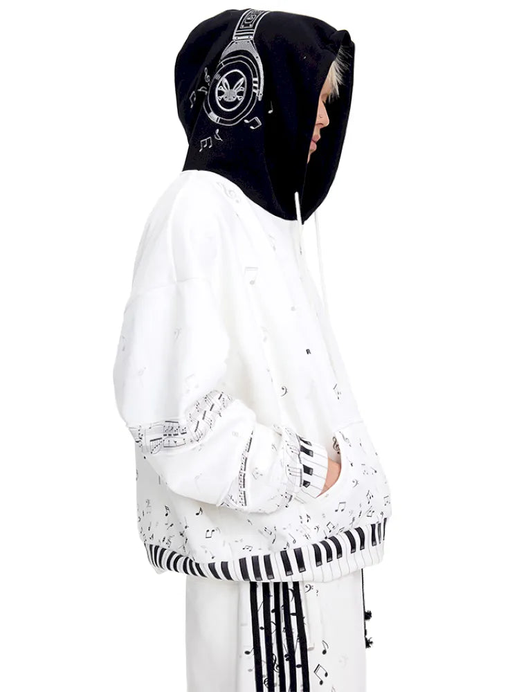 Headphones Embroidered Hoodie Jacket【s0000014098】