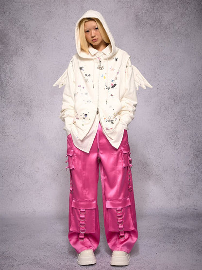 Faux Two Piece Angel Sweatshirt【s0000019147】