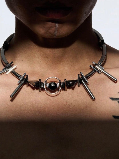 Doomsday Mech Punk Choker Necklace【s0000018822】