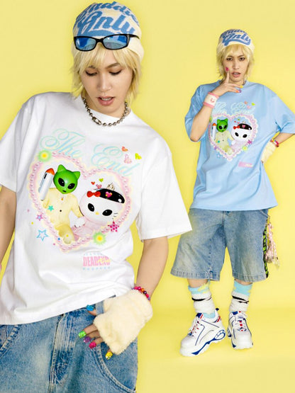 Printed Loose T-Shirt【s0000012461】