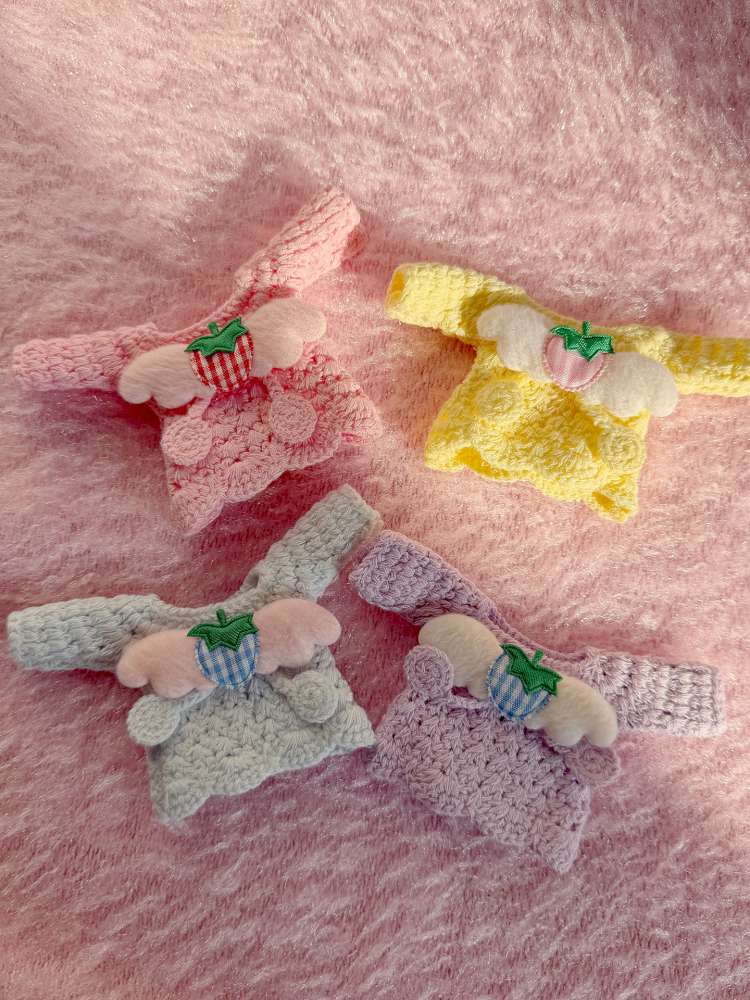 Knitted Strawberry Hairpin Sweater【s0000015111】