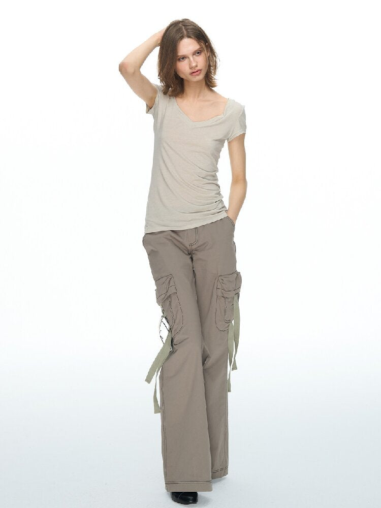 Large Pocket Topstitch Cargo Pant【s0000015860】
