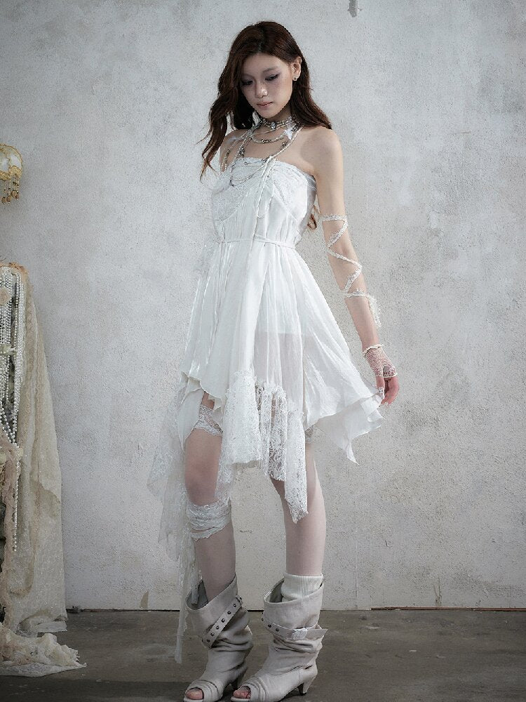 Dreamy Heiress Lace Chiffon Dress【s0000017984】